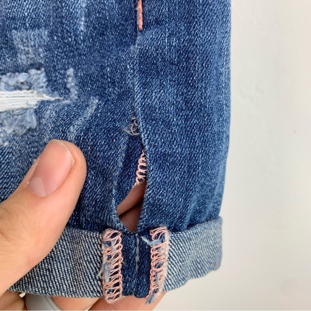 Aeropostale Medium Wash High Rise Shorty Jean Shorts - Picture 6 of 9
